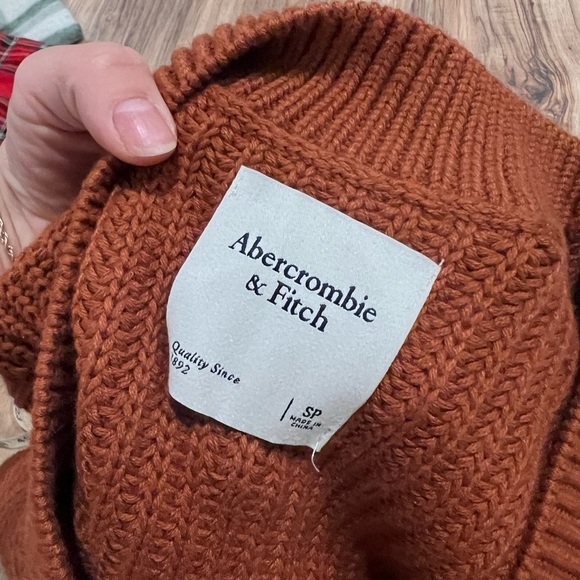 Abercrombie & Fitch Sweater Vest Mini Dress in burnt orange - Picture 6 of 8